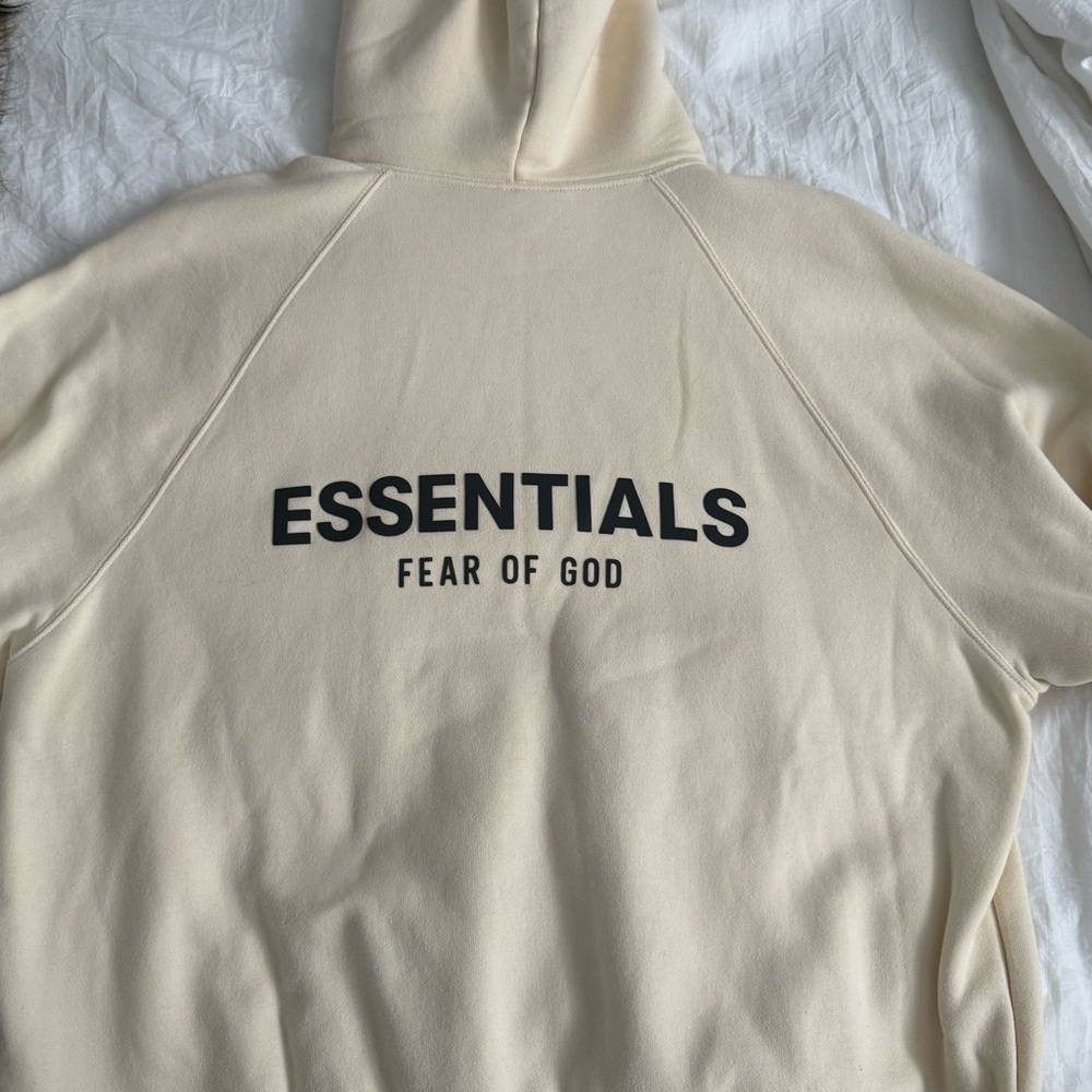 Cream essentials hoodie